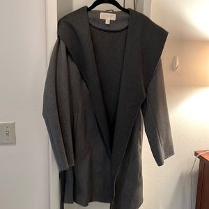 Michael Kors soft grey coat with toe waist